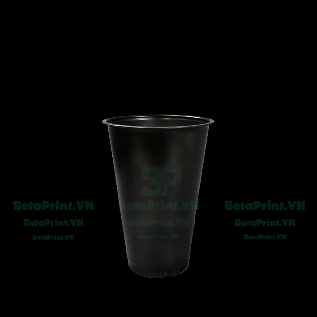 Banner Ly nhựa trơn TIM MỜ ĐEN 500 ml - UKP