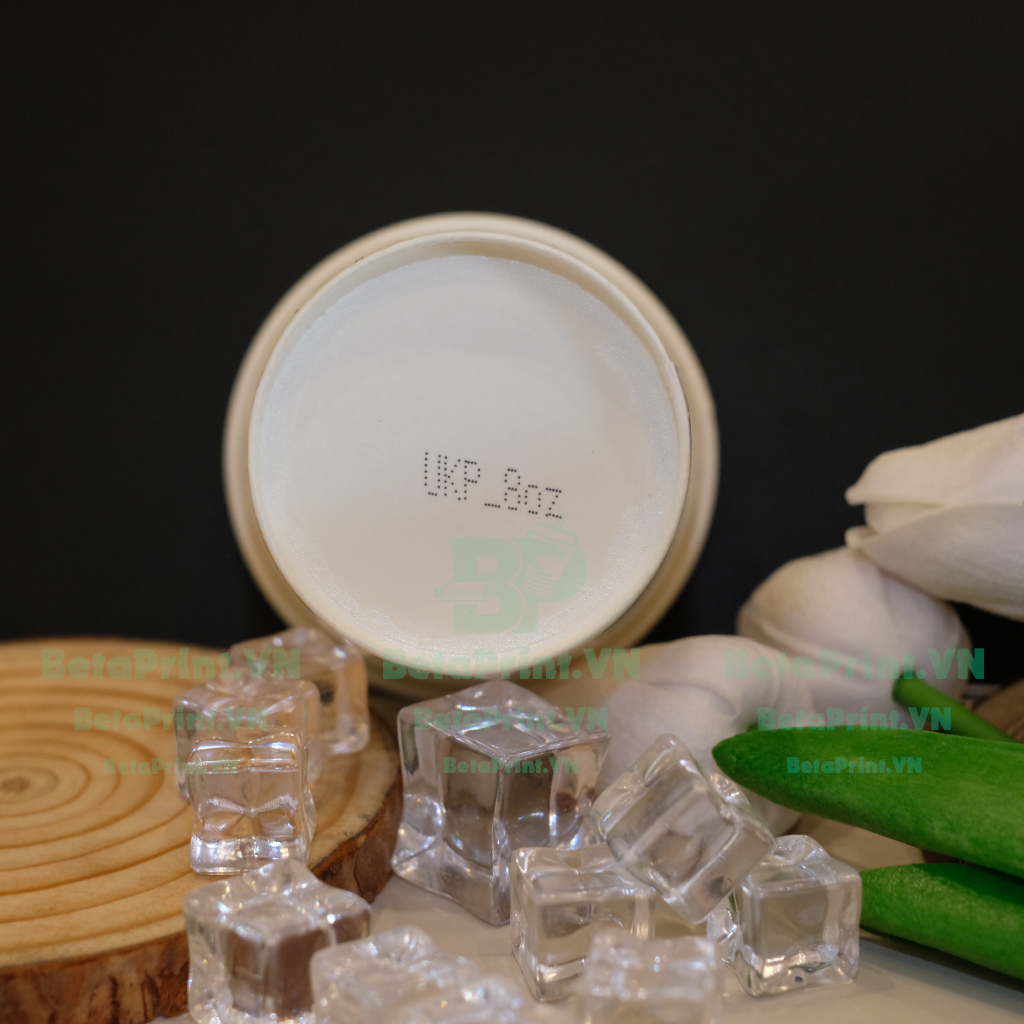 Ly giấy trắng 2 lớp 2PE 8oz - UKP 4