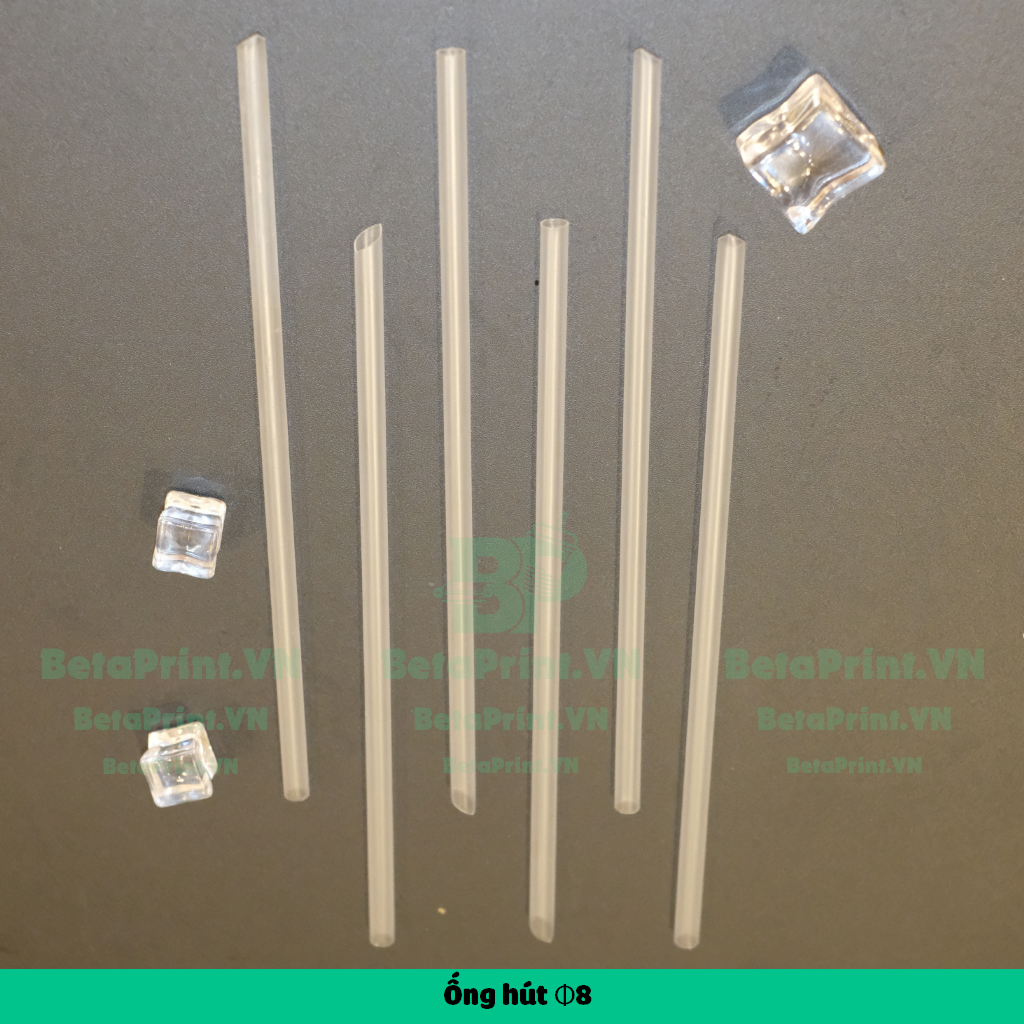Ống hút màu trắng phi 8 2