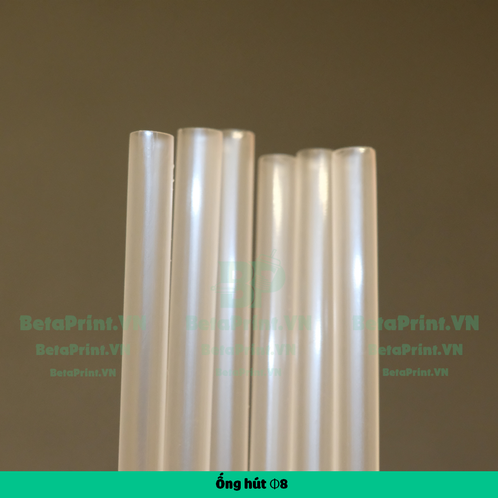 Ống hút màu trắng phi 8