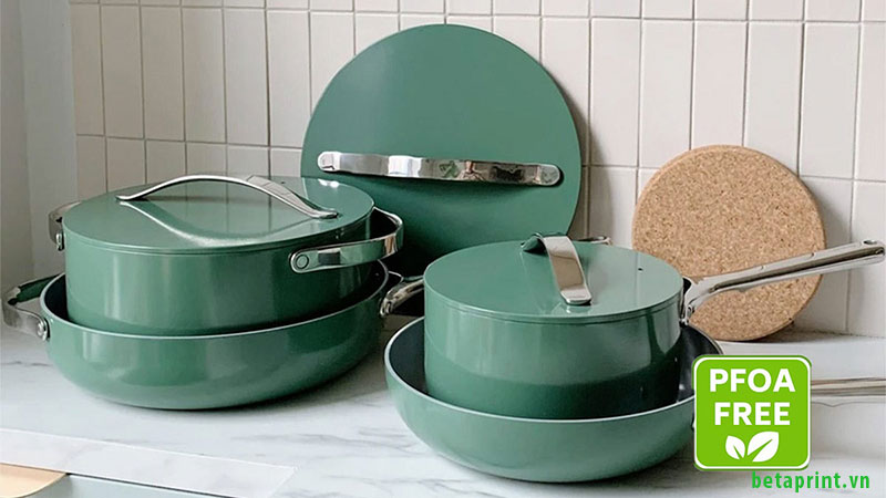Nồi, chảo chống chính làm từ vật liệu không chứa PFOA được nhiều gia đình